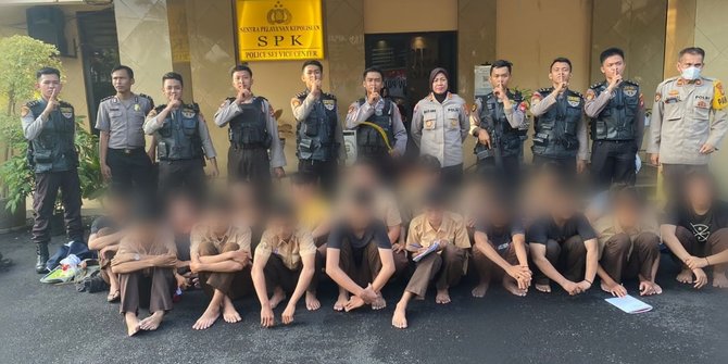 Hendak Tawuran, 19 Pelajar di Tangerang Digiring ke Kantor Polisi