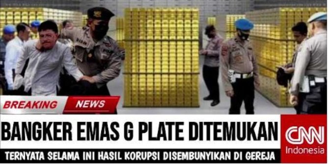 CEK FAKTA: Johnny G Plate Punya Banker Emas Hasil Korupsi & Disimpan di Gereja?