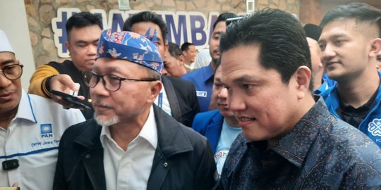 PAN Dorong Erick Thohir jadi Cawapres Prabowo, Zulhas: Tunggu Tanggal Mainnya