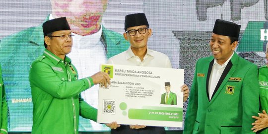 PPP Berharap Sandiaga Bawa Hoki seperti Pilgub DKI 2017 dan Pilpres 2019