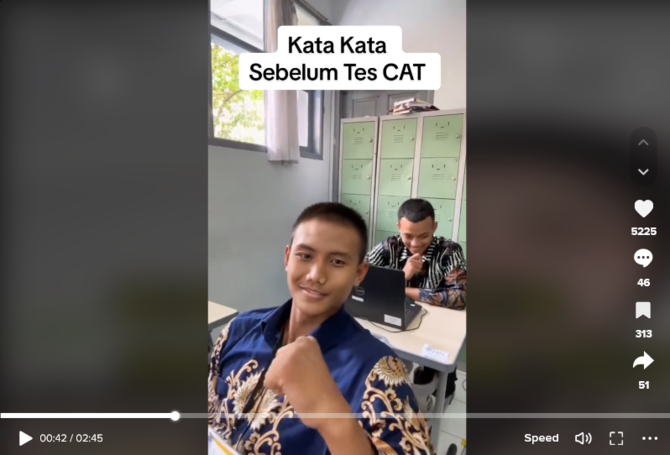 kecantikan polwan bertugas di tes casis polri