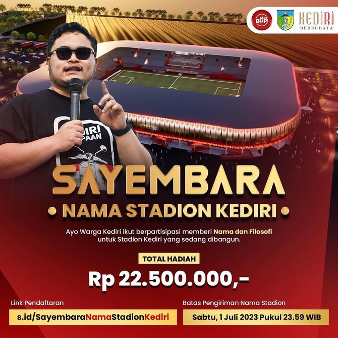 sayembara nama stadion baru kediri