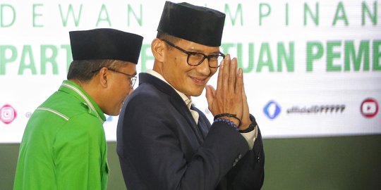 PPP Gelar Rapimnas Hari Ini, Tugas Khusus Sandiaga Uno jadi Pembahasan