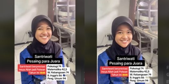 Santriwati Pesantren Ikut Tes Masuk Polisi, Nilai Tesnya Bikin Salut