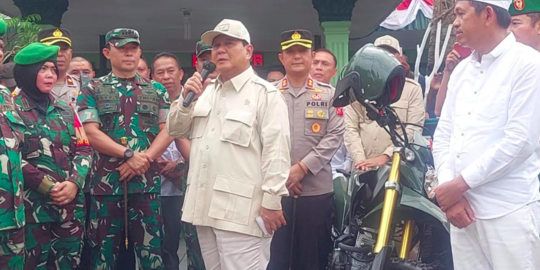 Bagi-Bagi Motor ke Koramil, Prabowo: Teritorial Tulang Punggung Pertahanan