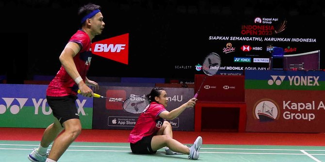 Jatuh Bangun Rinov/Pitha Hadapi Ganda Campuran Jepang di Indonesia Open 2023