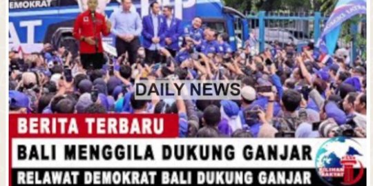 CEK FAKTA: Hoaks Kader Demokrat di Bali Pindah Haluan Dukung Ganjar di Pilpres 2024