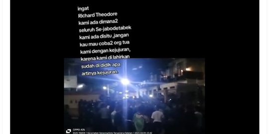 Viral Video Rumah TikToker Theodore di Tangerang Dikepung Warga NTT, Cek Faktanya