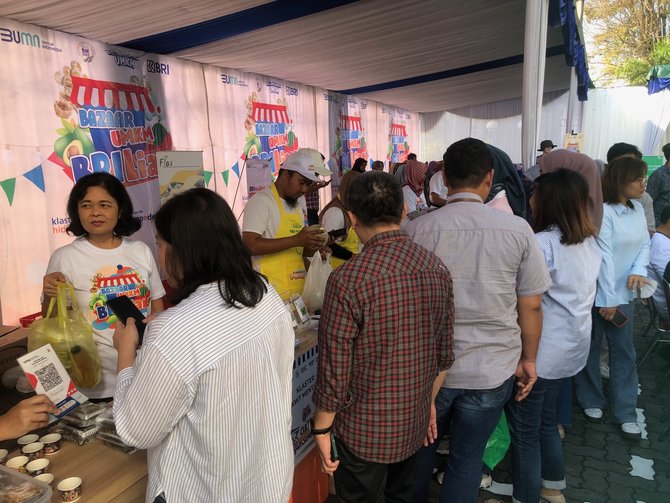 bazar umkm brilian di kantor ro bri yogyakarta