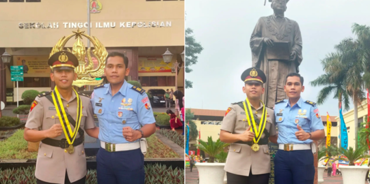 Adik Raih Gelar Sarjana Ilmu Kepolisian, Perwira TNI: Abang Bangga Lihat Perjuanganmu