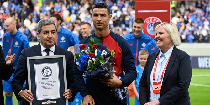 Selamat! Ronaldo Raih Rekor Dunia Guinnes, Jadi Pemain dengan Penampilan Terbanyak