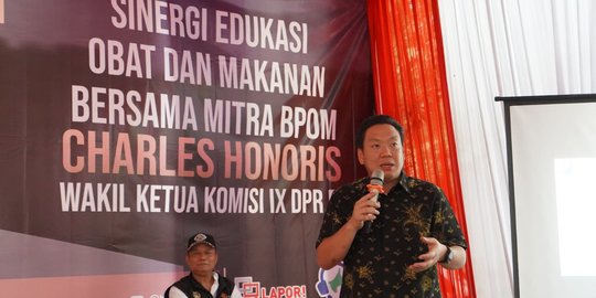 Sosialisasi 'Cek Klik', Anggota DPR Charles Honoris Ajak Warga Peduli Makanan Sehat