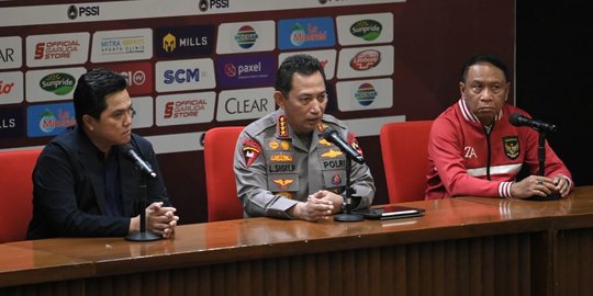 Kapolri dan Erick Thohir Duduk Bersama Bahas Persiapan Liga 1