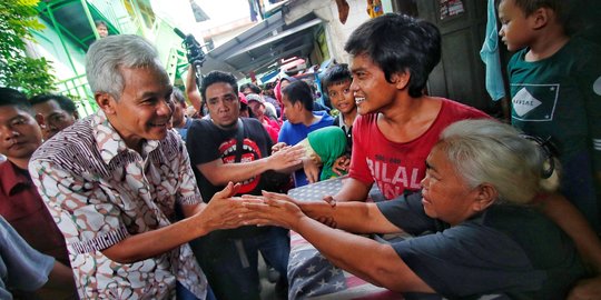 Ekspresi Warga Jakarta Disambangi Ganjar: Mirip Pak Jokowi, Suka Blusukan