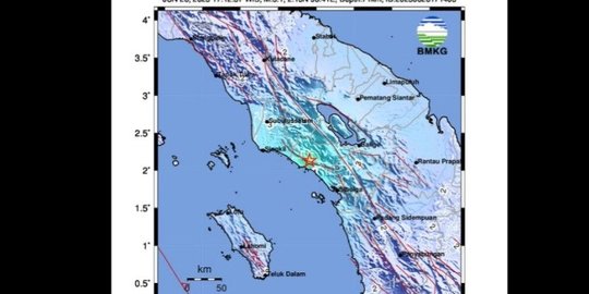 Gempa Magnitudo 5,1 Guncang Humbang Hasundutan Sumut