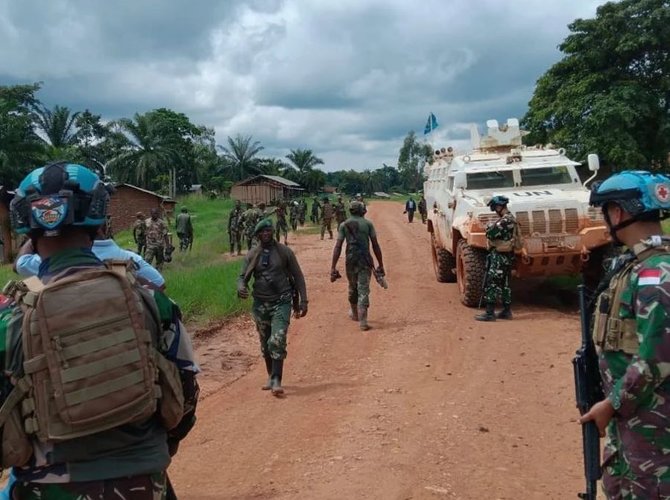 aksi heroik anggota tni redakan perang suku di kongo