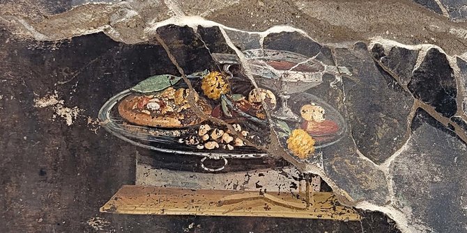 Penampakan Lukisan Nenek Moyang Pizza Berusia 2.000 Tahun di Kota Kuno Pompeii