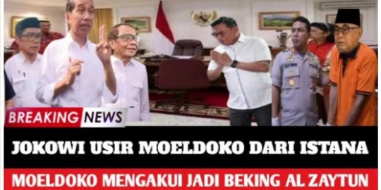 Video Sebut Jokowi Pecat Moeldoko karena Bekingi Al Zaytun? Cek Faktanya