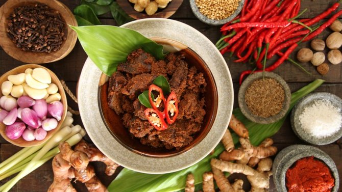 ilustrasi rendang