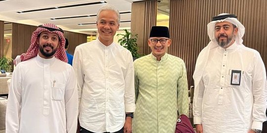 Bertemu Ganjar di Bandara Jeddah Usai Haji, Sandi: Insya Allah The Next President