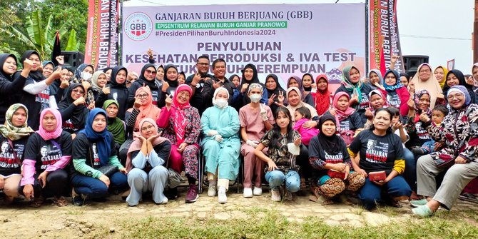 Peduli Buruh Wanita, Relawan Ganjar Bikin Aksi Sosial Tes IVA Gratis di Bandung