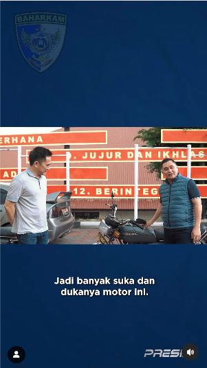 jenderal polri nostalgia sama motor tua