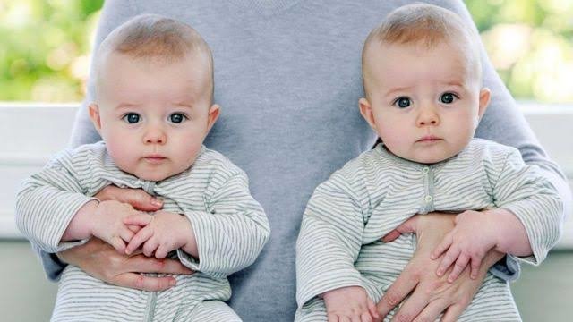 ilustrasi bayi kembar