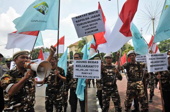 Demo tolak premanisme di Bandung