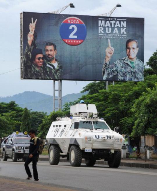 Xanana nyoblos di Pilpres Timor Leste