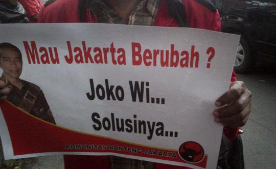 Jokowi-Ahok dielu-elukan pendukung