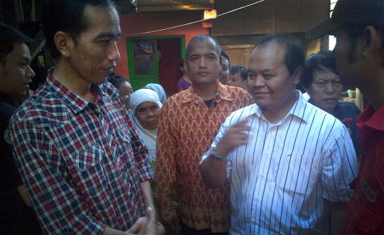 Jokowi dan Hidayat di kampung kumuh