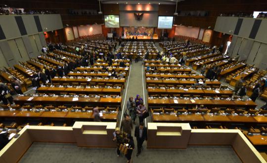 Situasi sidang paripurna DPR