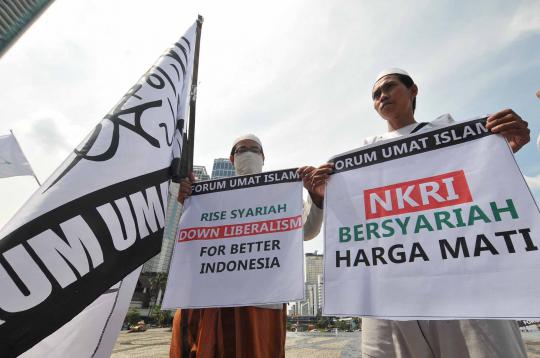 Bundaran HI ramai demonstrasi
