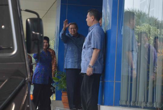 SBY hadiri rapat di kantor DPP Partai Demokrat