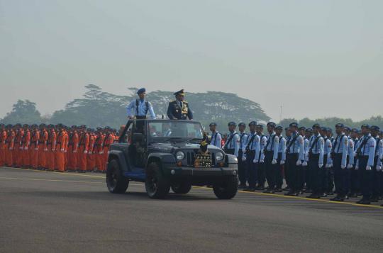 Jet Sukhoi beraksi di HUT TNI AU