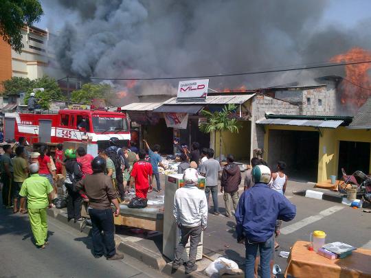 Kebakaran rumah di Cililitan