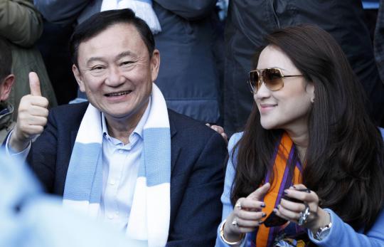 Mantan pemilik Manchester City yang juga mantan perdana menteri Thaila 