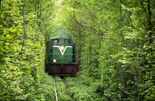 Ukraina memiliki spot cinta berupa jalur kereta api yang paling romant 