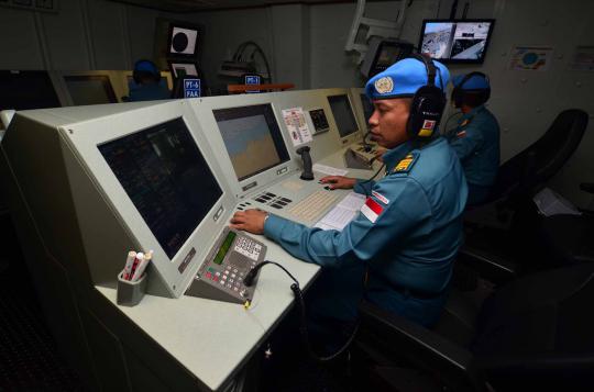 Pasukan Satgas Maritim Kontingen Garuda XXVIII UNFILL yang akan menjal 