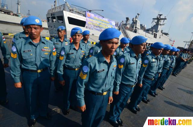 Foto Misi perdamaian 100 prajurit TNI  AL  ke Lebanon 