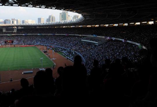 Ribuan umat kristiani mengikuti acara World Prayer Assembly yaitu doa  