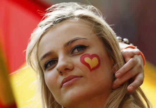 Suporter cantik di Euro 2012