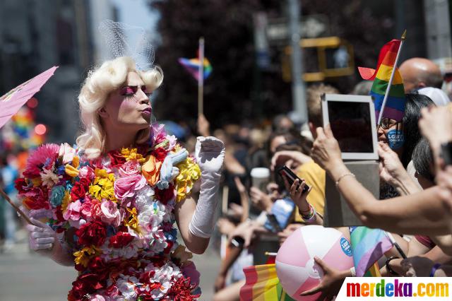 Foto : Parade kaum gay di New York  merdeka.com
