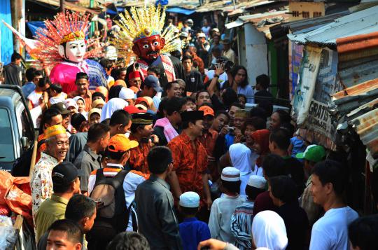 Cagub Hidayat Nur Wahid sapa warga Jakarta Pusat