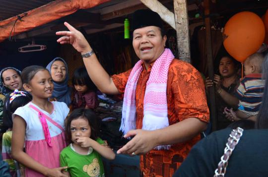 Cagub Hidayat Nur Wahid sapa warga Jakarta Pusat
