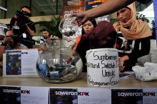 ICW buka posko sumbangan pembangunan gedung KPK