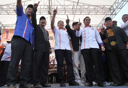 Anas dan Rhoma Irama meriahkan kampanye Foke-Nara
