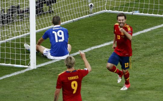 Bantai Italia, Spanyol pertahankan juara Eropa
