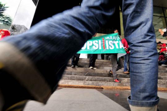 Demo mahasiswa dukung KPK