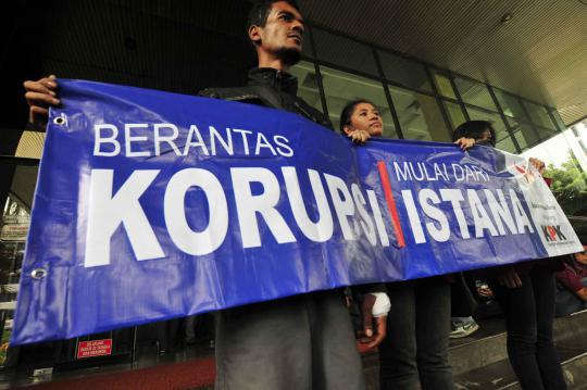 Demo mahasiswa dukung KPK